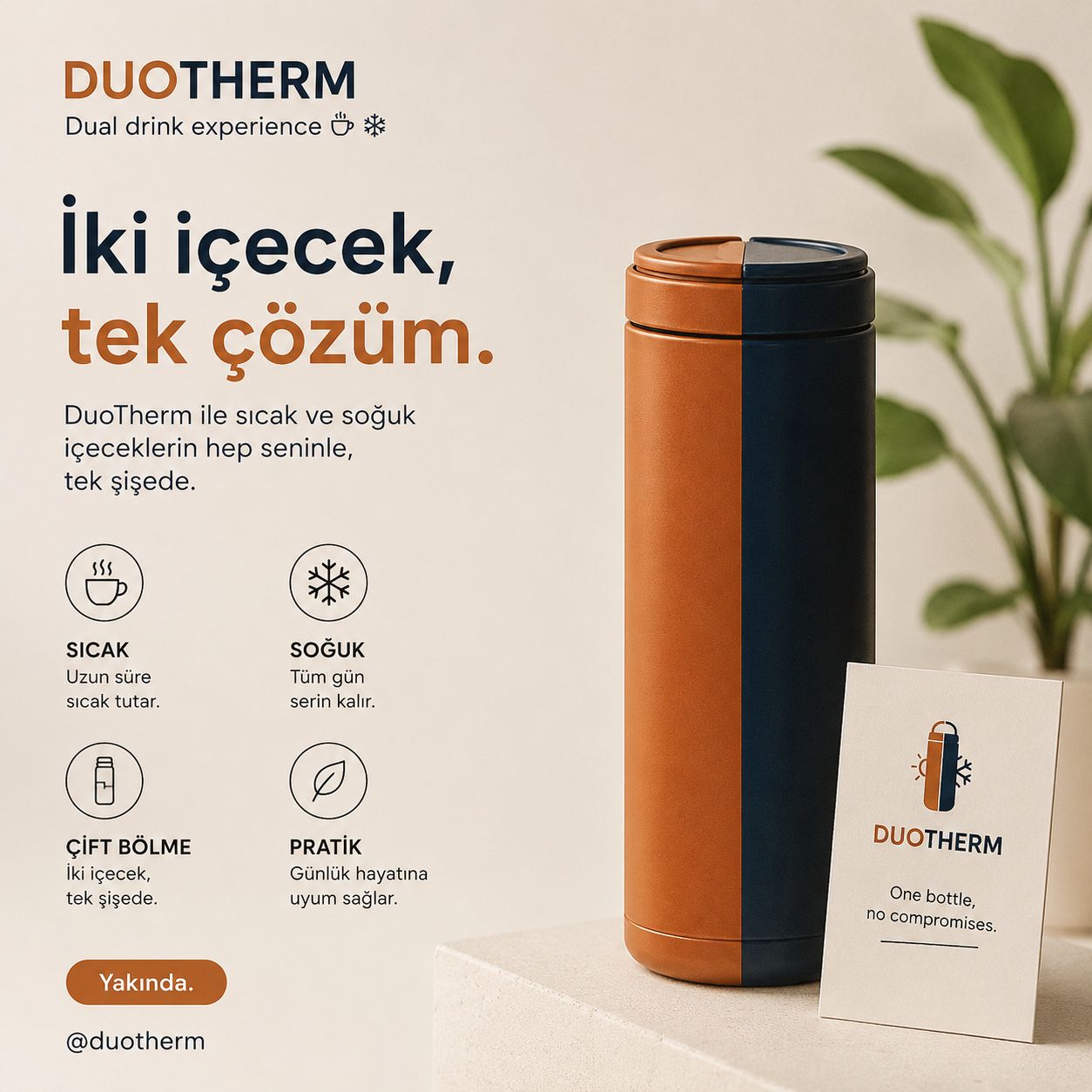 DuoTherm çift bölmeli termos